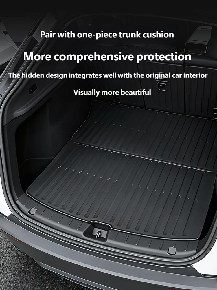For Tesla Model YL Y L 2025 2026 Trunk Sill Plate Protector TPE Rubber Protector Threshold Bumper Pad Prevent Scratching 5