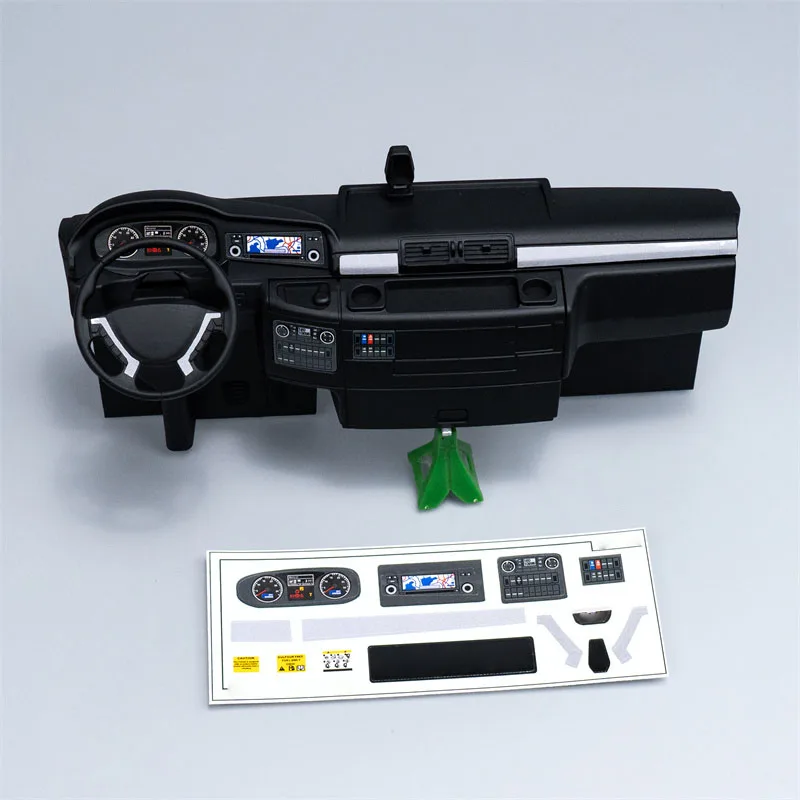 Scale Interior Sticker Center Console for Tamiya 1/14 RC Truck for MAN TGS Car