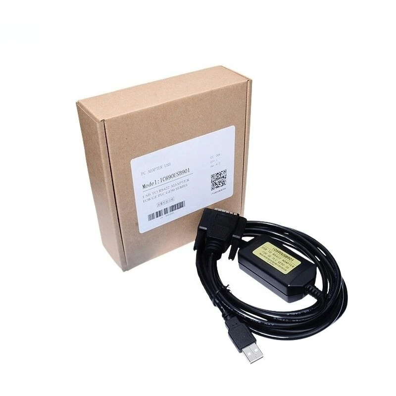 IC690USB901 PLC Programming Cable, USB To RS232 Communication Cable for 90/30 90/70 Series PLC, Program Upload Download Line