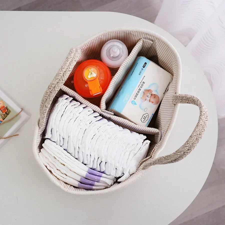 Multifunctional Travel Mommy Bag Foldable Diaper Organizer Baby Products Storage Bag Cotton Rope Diaper Bag