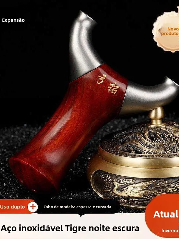 second-generation-real-wood-handle-archery-stick-flat-leather-bullet-launcher-precision-practical-outdoor-traditional-toy