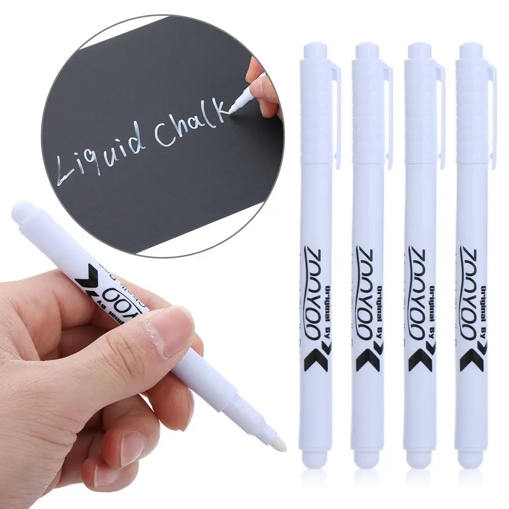 1/3pcs Chalkboard Markers Writing Pens for Wall Sticker Glass Kitchen Jar White Liquid Chalk Pen Removable Drawing Mark Pen