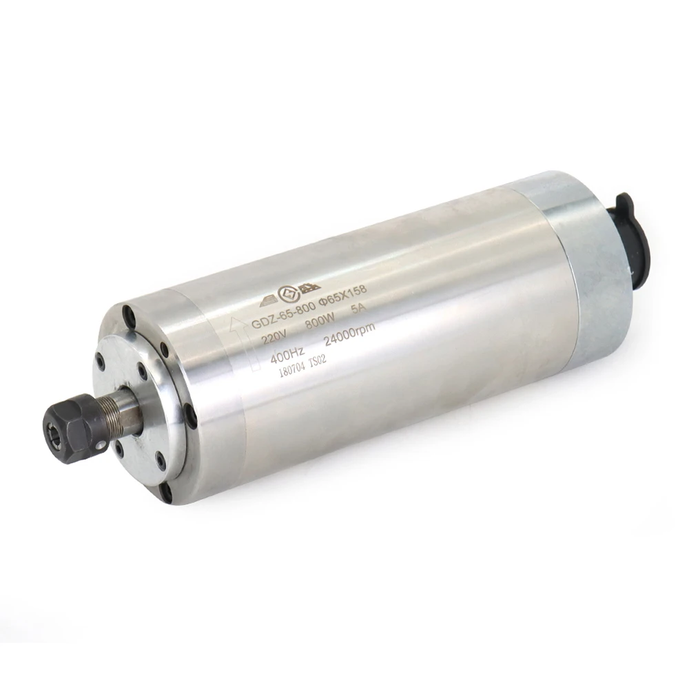 GDZ-65-800 800W CNC Router Spindle Motor 220V 5A Water Cooling Spindle GDZ-800 (A) ER11 24000rpm for CNC Router Machine