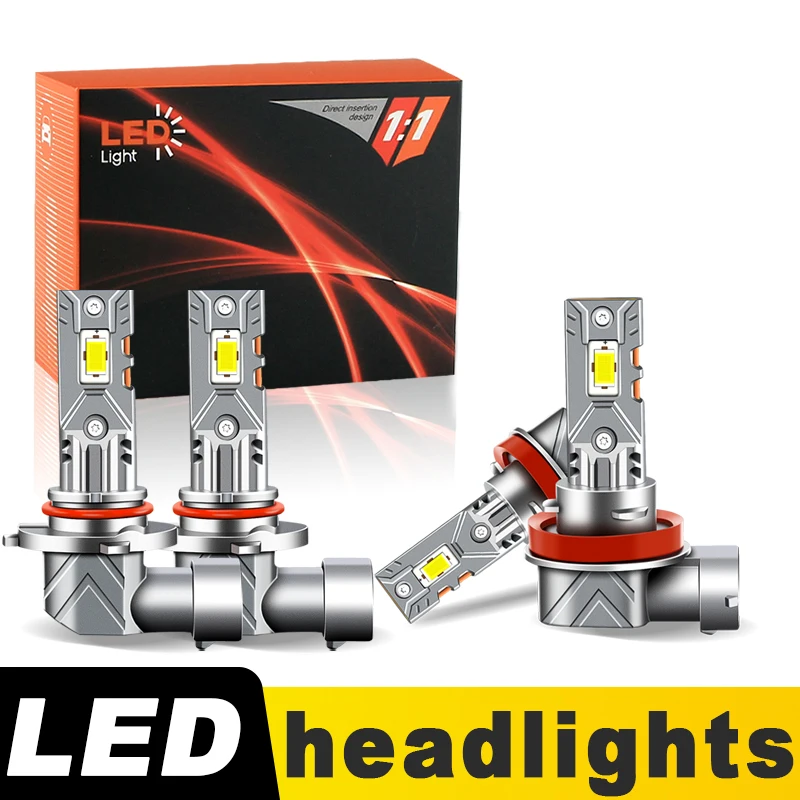 2PCS CANbus 9005 H11 LED Headlight Bulb 60W 20000LM High Low Foglight For Chevrolet Equinox 2010-2017 2011 2012 2013 2014 2015