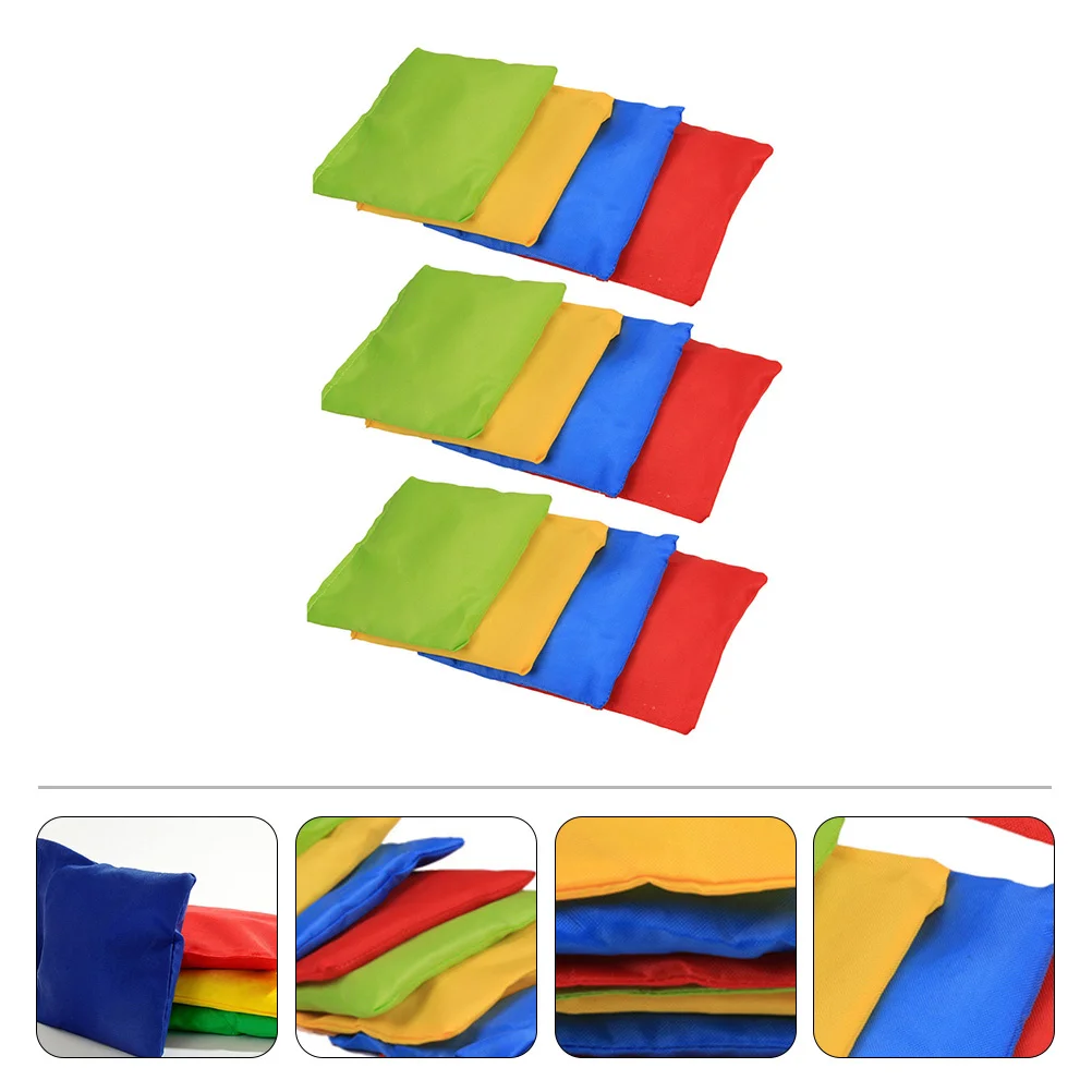 12 قطعة من أكياس الرمل المحمولة للأطفال لعبة الرمي السريع مادة قماش ممتازة مع حشوة داخلية غير سامة متعددة اللاعبين في الهواء الطلق والداخلية #2