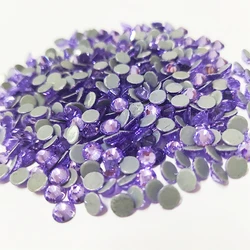 Top Quality Crystal Violet Hotfix Rhinestones Super Bright Glass Strass Iron On Crystal Hot Fix Rhinestone For Fabric Garment