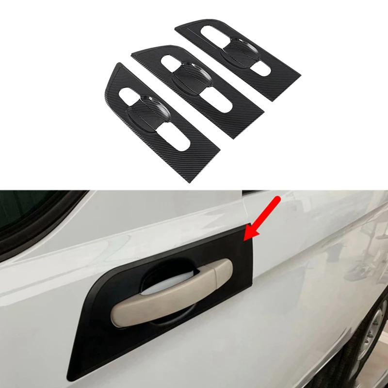 For Ford Transit 2017 Tourneo 2016 Car Exterior Door Handle Bowl Cover Frame Trim ABS Auto Styling Molding