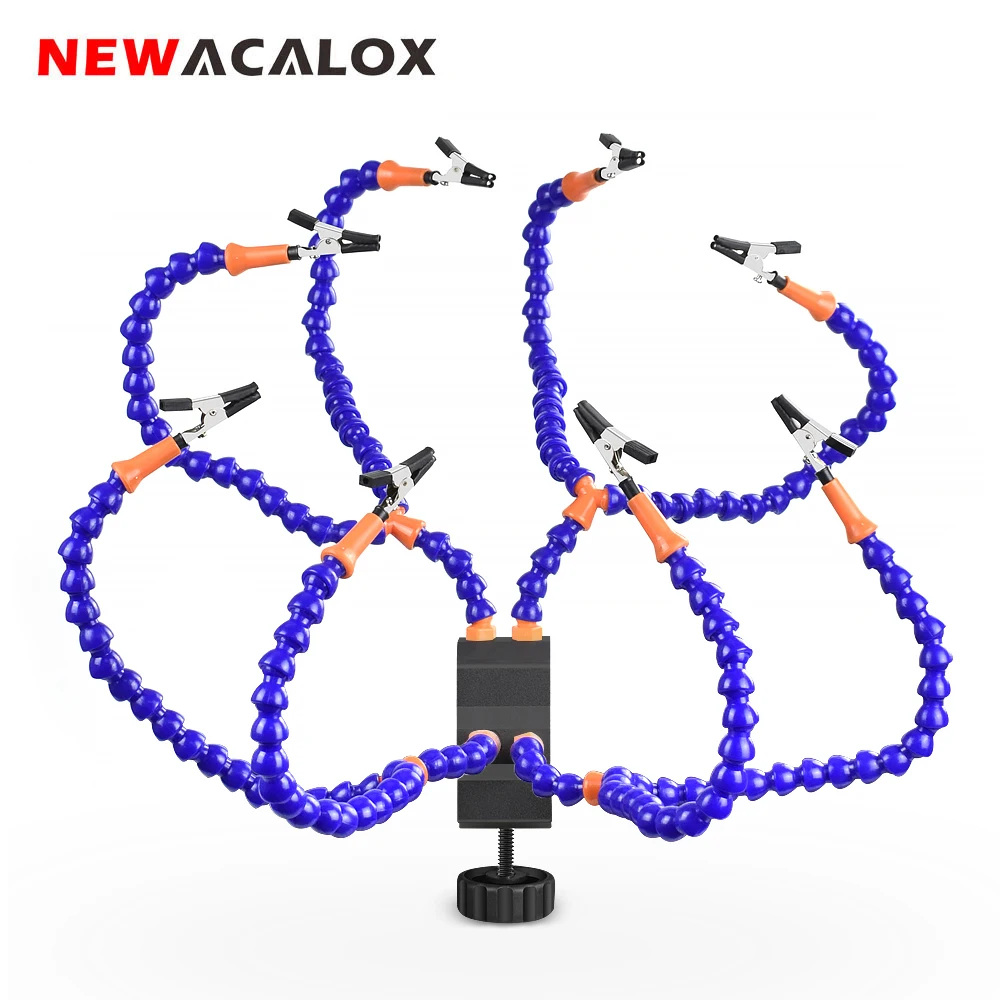 NEWACALOX Flexible Soldering Third Hand PCB Holder Tool Welding Helping Hands Perfect for Circuit Board Repair Jewelry Making