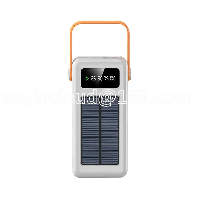 

Wholesale Solar Energy Camping Lights Portable Large Capacity Portable Power Detachable with Four Lines 100000 MA Mobile