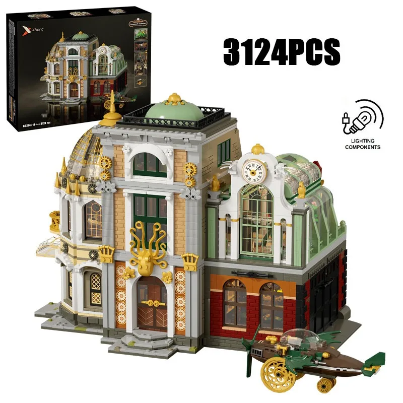 

3124PCS Creative Steampunk Explorers Model Building Blocks With LED Light Construction Bricks Toy The Perfect Gift For Family