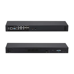 Qotom 1U Rack Chassis Mini PC 5*2.5G Lan Atom C3808 C3758R C3558 Pfsense Mini PC Server