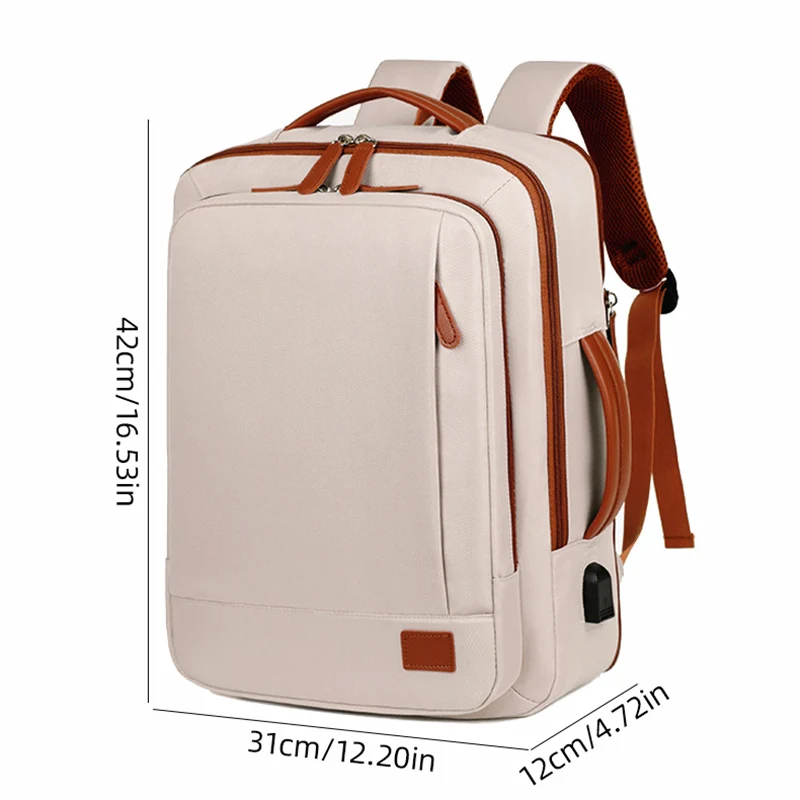 Women Business Backpack Waterproof Laptop Computer Pack Weekender Commuter Bag With USB Port College Student Bags Travel Daypack