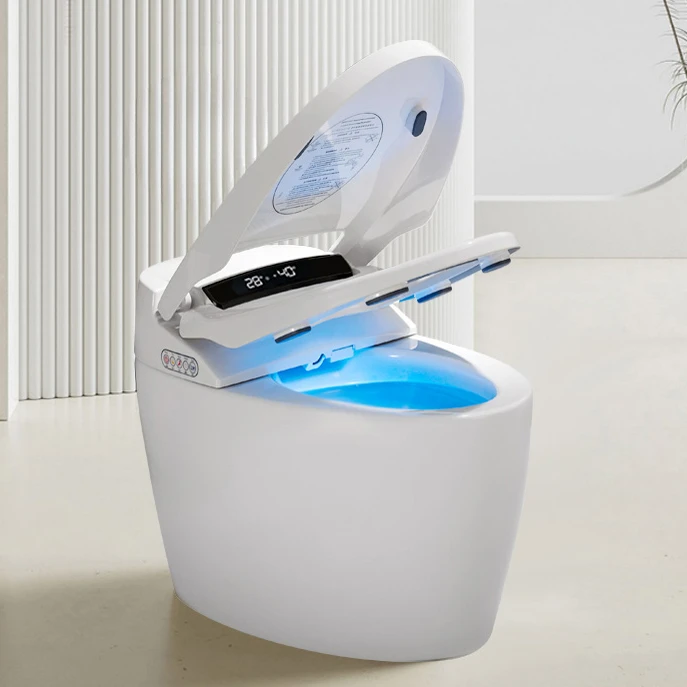 Hot Auto sensor flush open electric intelligent toilet wc electric smart seat toilet with bidet function