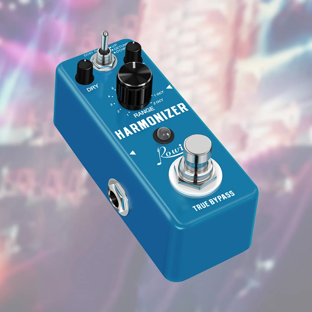 Rowin LEF-3807 pedal harmonizador de guitarra pedais de efeito de passo digital sinal original criar harmonia/mudança de passo/detune true bypass