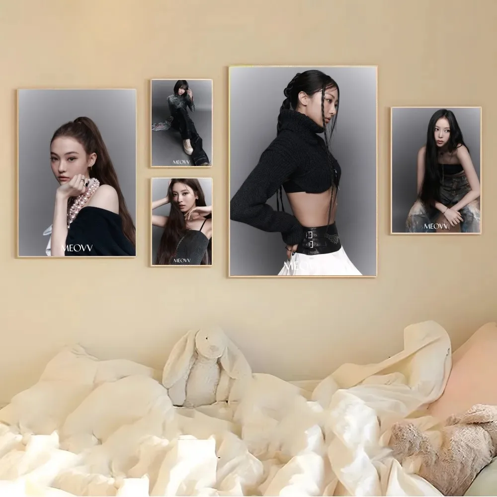 MEOVV 1st EP ألبوم قطرة المفهوم العلوي صور ملصق غرفة نوم السرير ذاتية اللصق طلاء جدران عنبر ديكور الهدايا #2