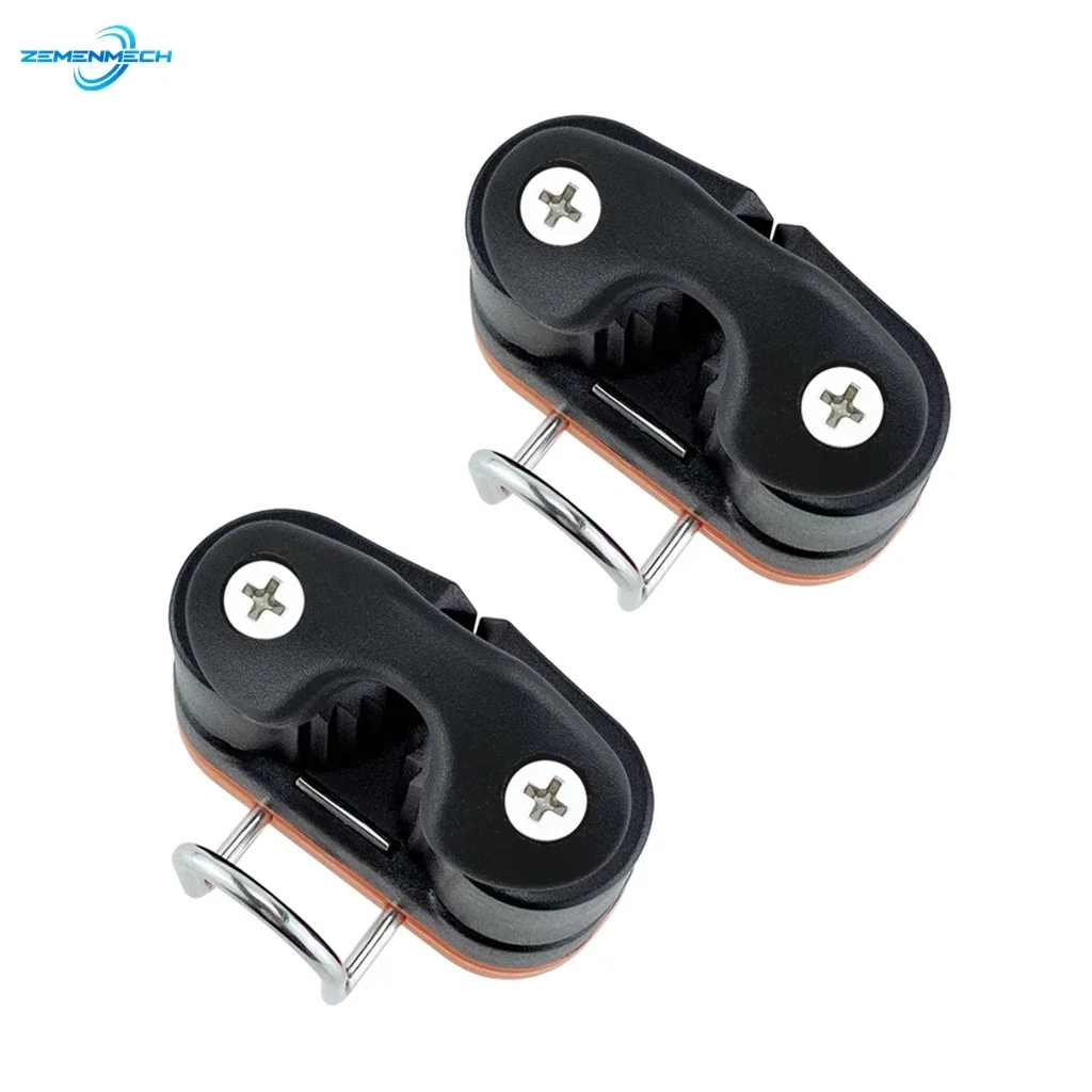 2PCS Composite Ball Bearing Cam Cleat with leading Ring Pilates Equipment Boat Fast Entry Rope Wire Fairlead Sailing Accessories