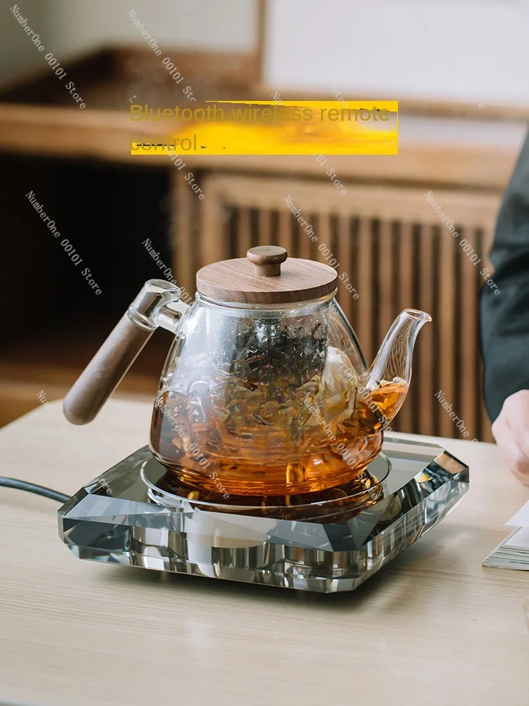 tea brewing, household electric ceramic stove, silent glass, high temperature resistant kettle, teapot