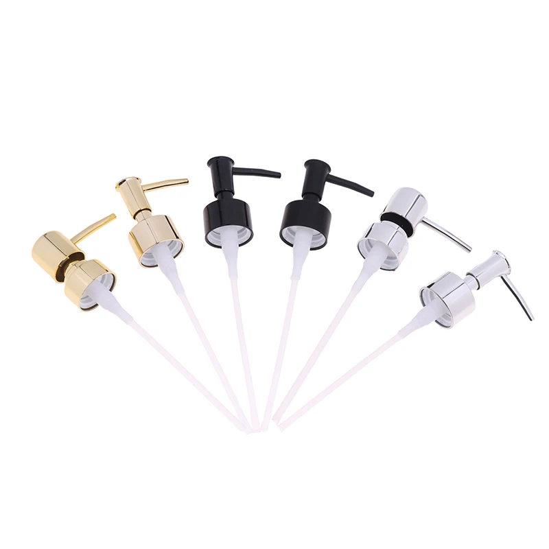 1pc Metall Bad Flüssig seifensp ender Toilette Hand Ersatz Lotion Shampoo Pumpe mit Kunststoff Glasrohr für Badezimmer