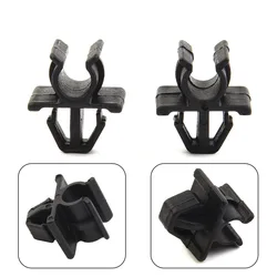 2pcs Car Hood Prop Rod Clip Hot Sale Styling Clamp Hood Stay Holder Wholesale Parts For Nissan Plastic Black GOOD QUALITY