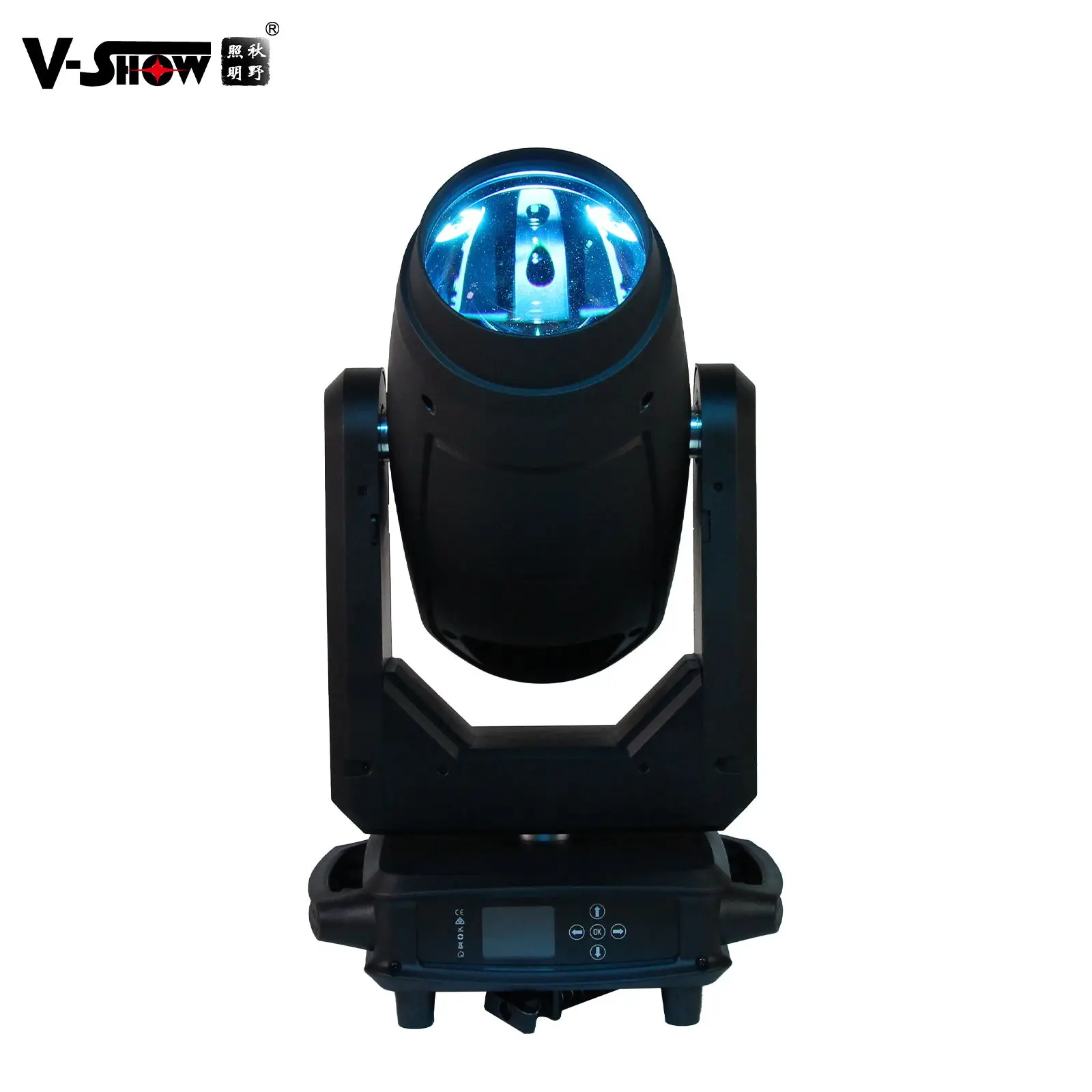 VSHOW 2pcs S712 With Folding Clamp With Flightcase Led Module 450W Beam Spot Wash BSW 3in1 With Zoom CMY CTO Moving Head Light