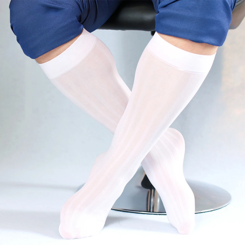 Brand New.2023 Male Thin Socks Socks Nylon Sexy Sheer Silky Socks Stockings Thin Traceless Breathable Business