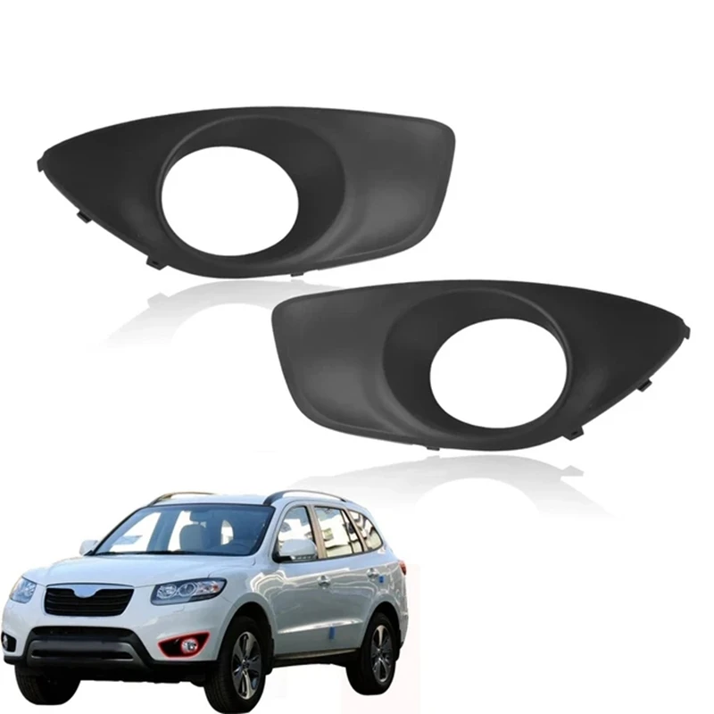 Car Decorative Frames Front Bumper Fog Light Lamp Housing Cover For Hyundai Santa Fe 2010-2012 86523-2B700 86524-2B700