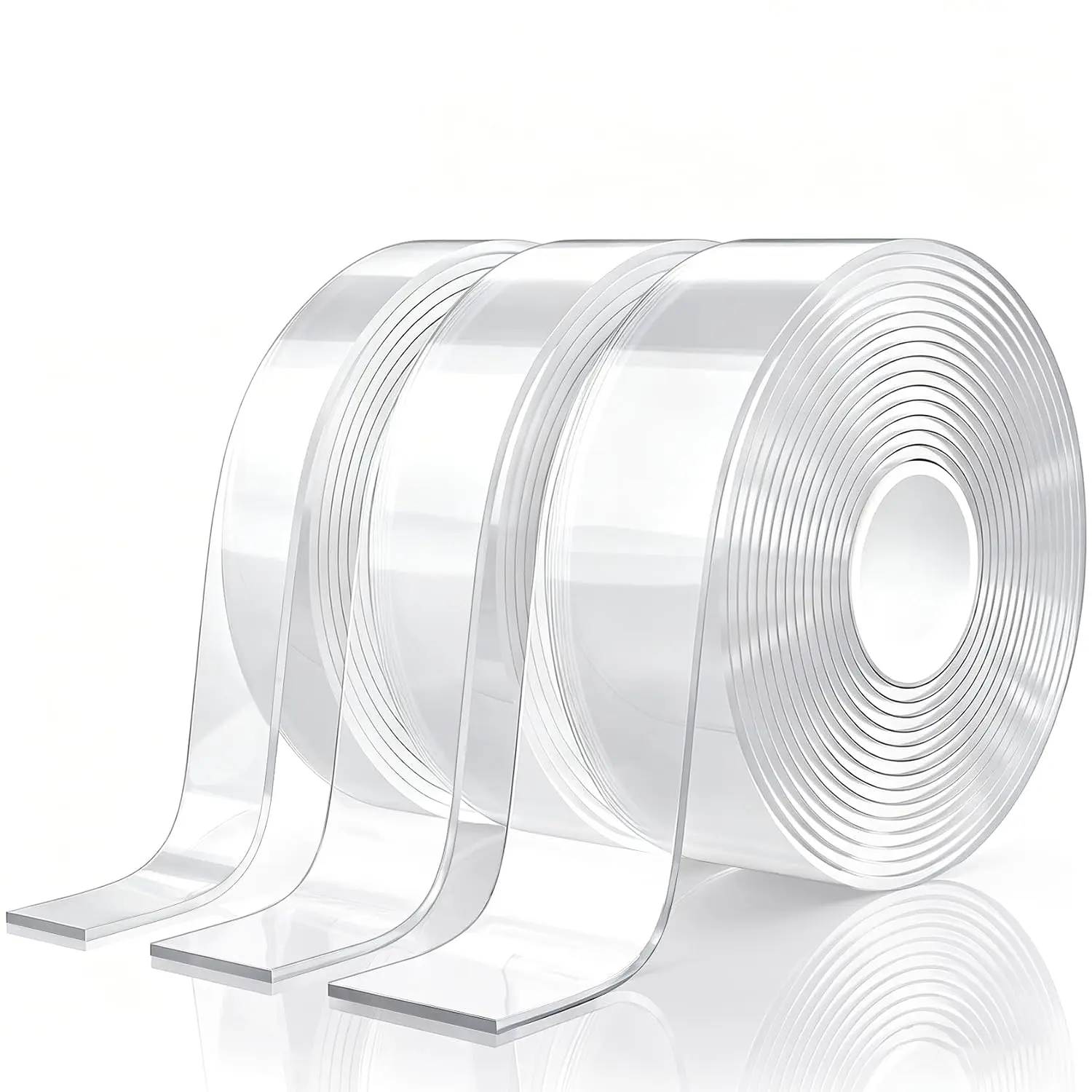 Heavy Duty Double Sided Tape Extra Strong Nano Adhesive Strips Clear Removable Two Sided Mounting Tape for Home And Office