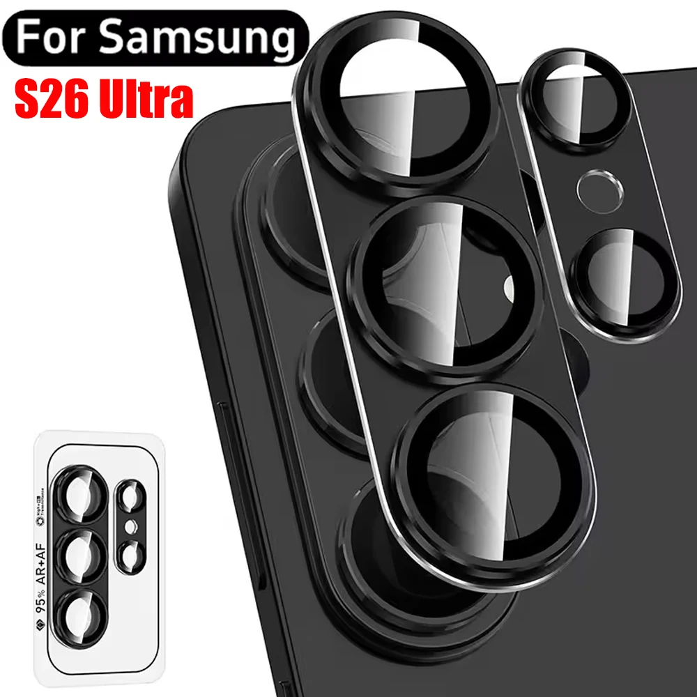8K HD Metal Camera Lens Protection Glass Cover For Samsung Galaxy S26 Ultra Tempered Glass Film Galaxy S26 Phone Accessories