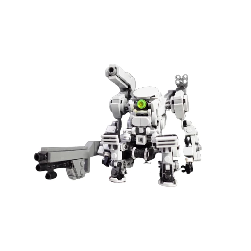 

MOC Mecha Series White Building Block Robot DIY Model Puzzle Collection Experts Brick Toys Education for Children Xmas Gifts