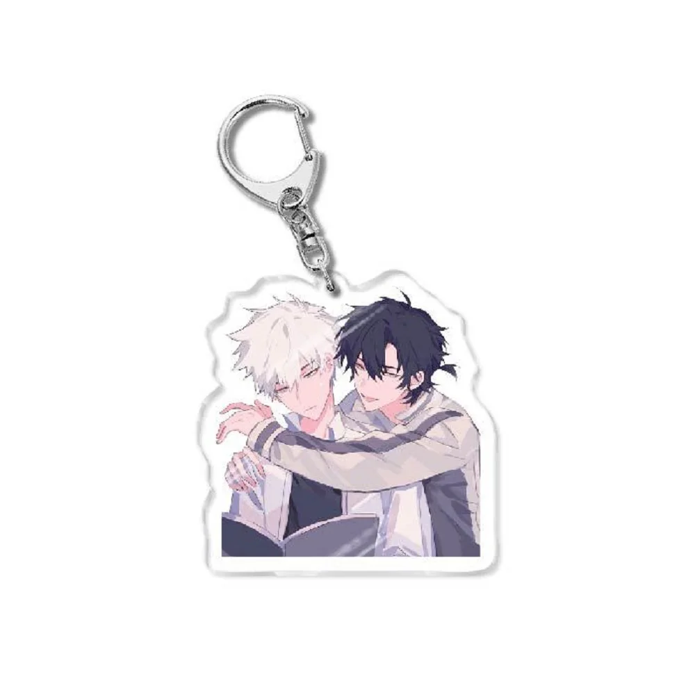 6CM Anime Keychain Women Link Click Key for Men Charles Key Ring Bag Acrylic Car Keyring Cute Acrylic Pendant Key Cosplay Gift