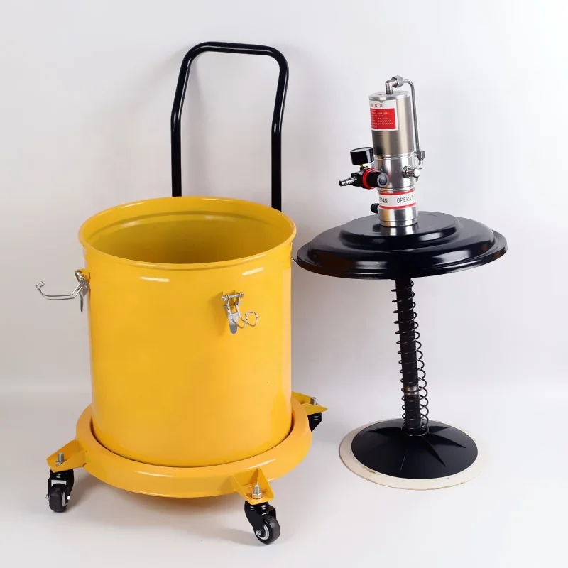 9.5 Gallon Pneumatic Lubricator Gun 35L High Pressure Pneumatic Grease Pump 18KG/20KG Air Operated Auto Bucket Grease Pump