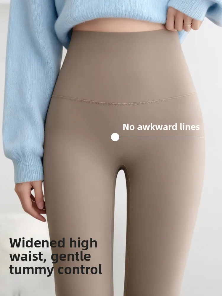 Damskie spodnie do jogi z wysokim stanem, modalne, obcisłe, jako warstwa bazowa, odzież wierzchnia na jesień i zimę, wyszczuplające, przytulne spodnie codzienne.