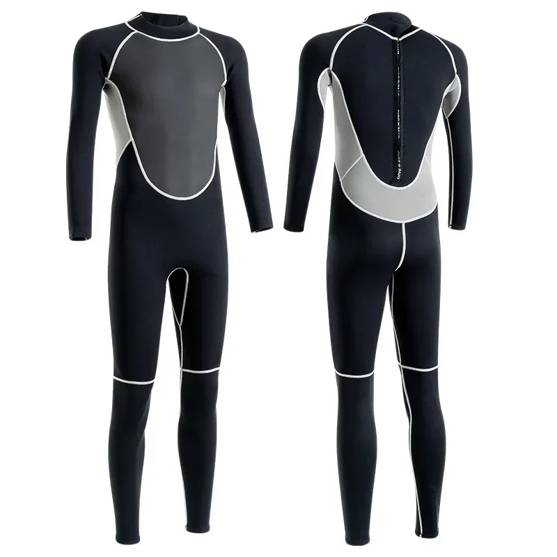 Men's Neoprene One-Piece Full Body Diving Suit, Cold-proof Warm Diving Suit, Adult Surfing Suit 3mm