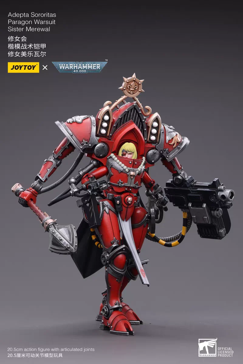 【Originale】JOYTOY Warhammer 40K 1/18 Action Figure Adepta Sororitas Ordine del Argent Shroud Paragon Warsuit Merewal & Collaen