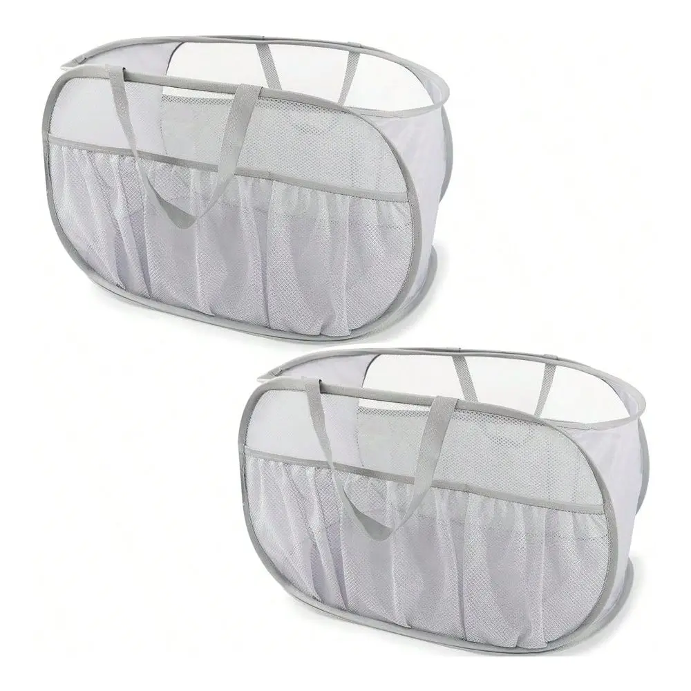

Laundry Baskets Organization Storage Organization 2 Pack Collapsible Laundry Baske Grade Pop Laundry Hamper With Convenient Bag