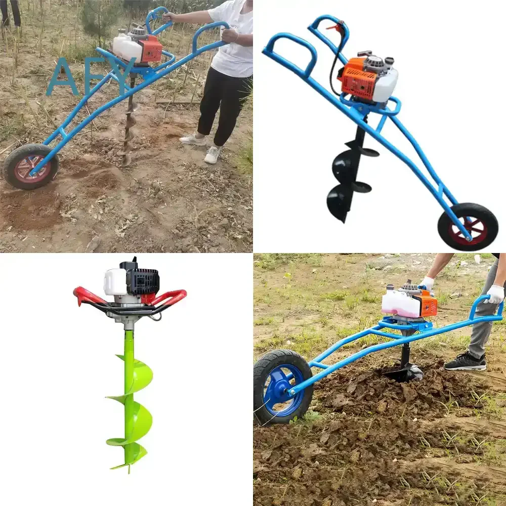 30CM Ground Deep Post Hole Digger for Power Earth Augers Drill Fertilization Piling Hole Drilling Orchard Tree Planting