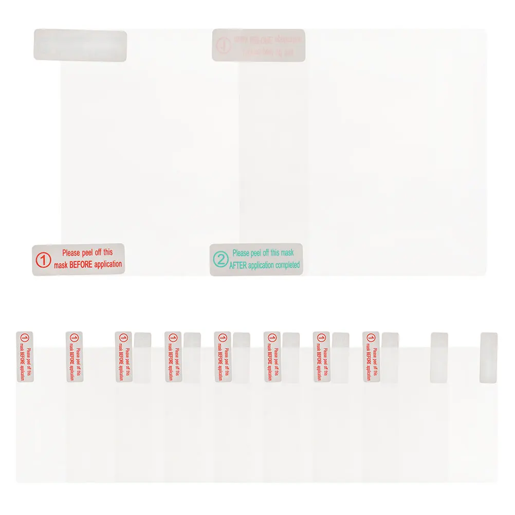 

12pcs Clear Static Cling Film for Car Dash Cam Adhesive Pads Transparent Double Sided Tape Heat Resistant Windshield Stickers