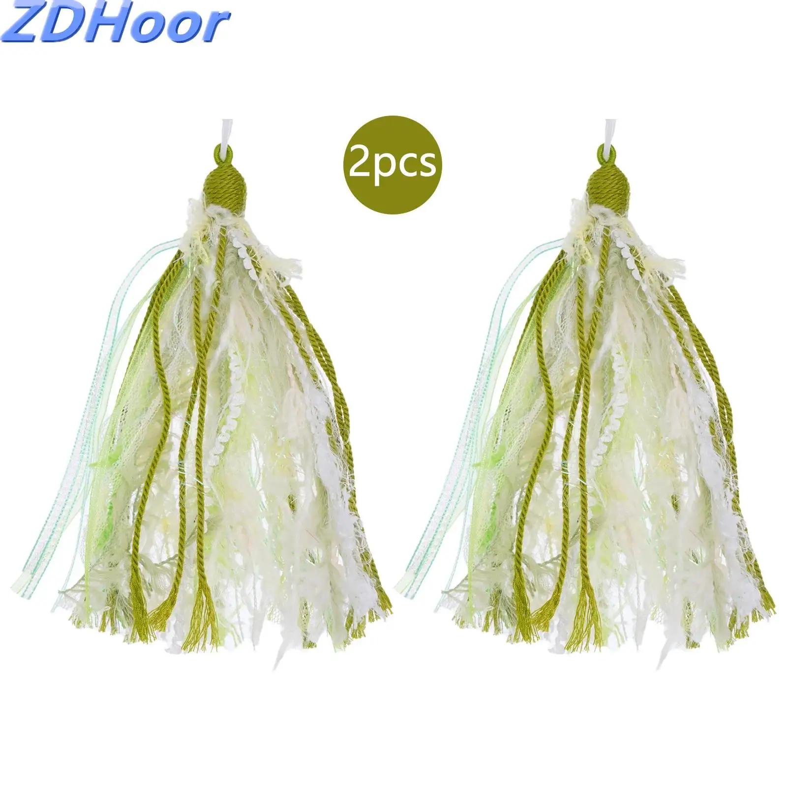 

Tassels Pendant DIY Craft Exquisite Handmade Fuzzy Ribbon Plush Accessory for Decorating Objects