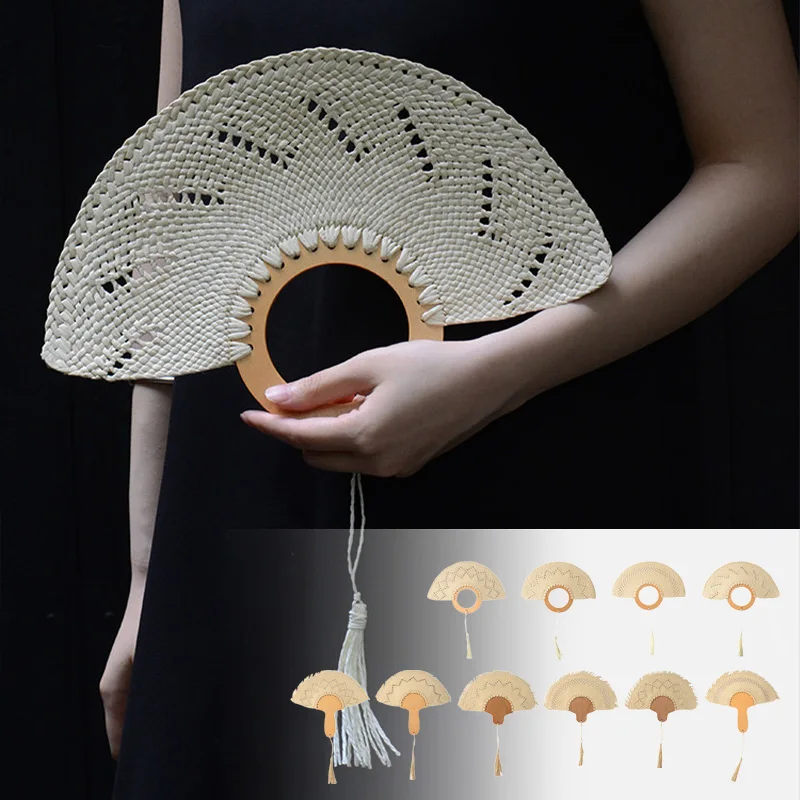 Bohemian Fan with Tassel Hand-Woven Wedding Fans Designed Specifically for Bridal Parties Beach Weddings Favours Photo Prop