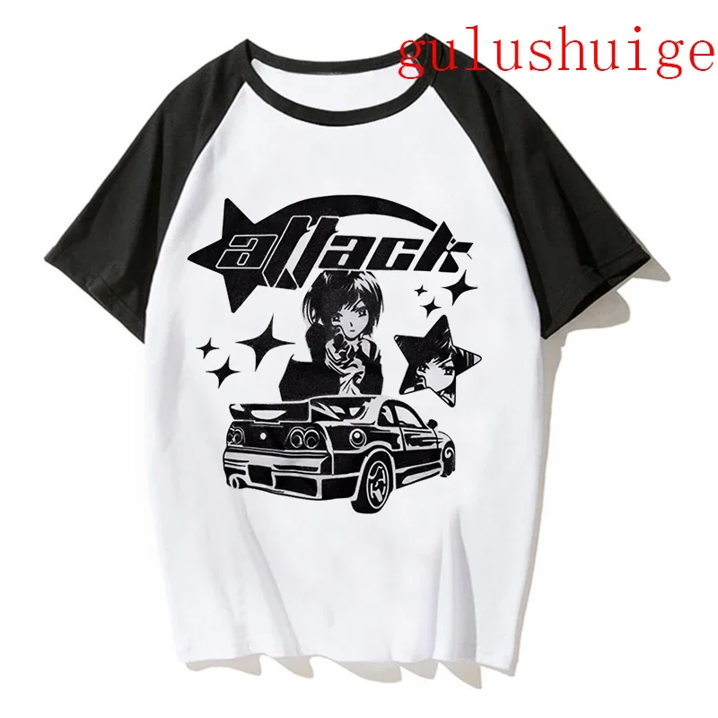Y2k T-Shirt Frauen Anime lustige Harajuku T-Shirt Mädchen japanische Kleidung T-Shirt 2000s 90er Punk T-Shirt