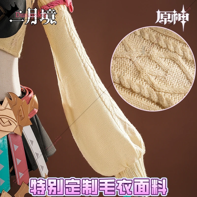 Varesa Cosplay Game Genshin Impact Costume High Quality Sweater Knitting Outfit Wig Shoe Role-play Accessory xs-2xl Anime Suit