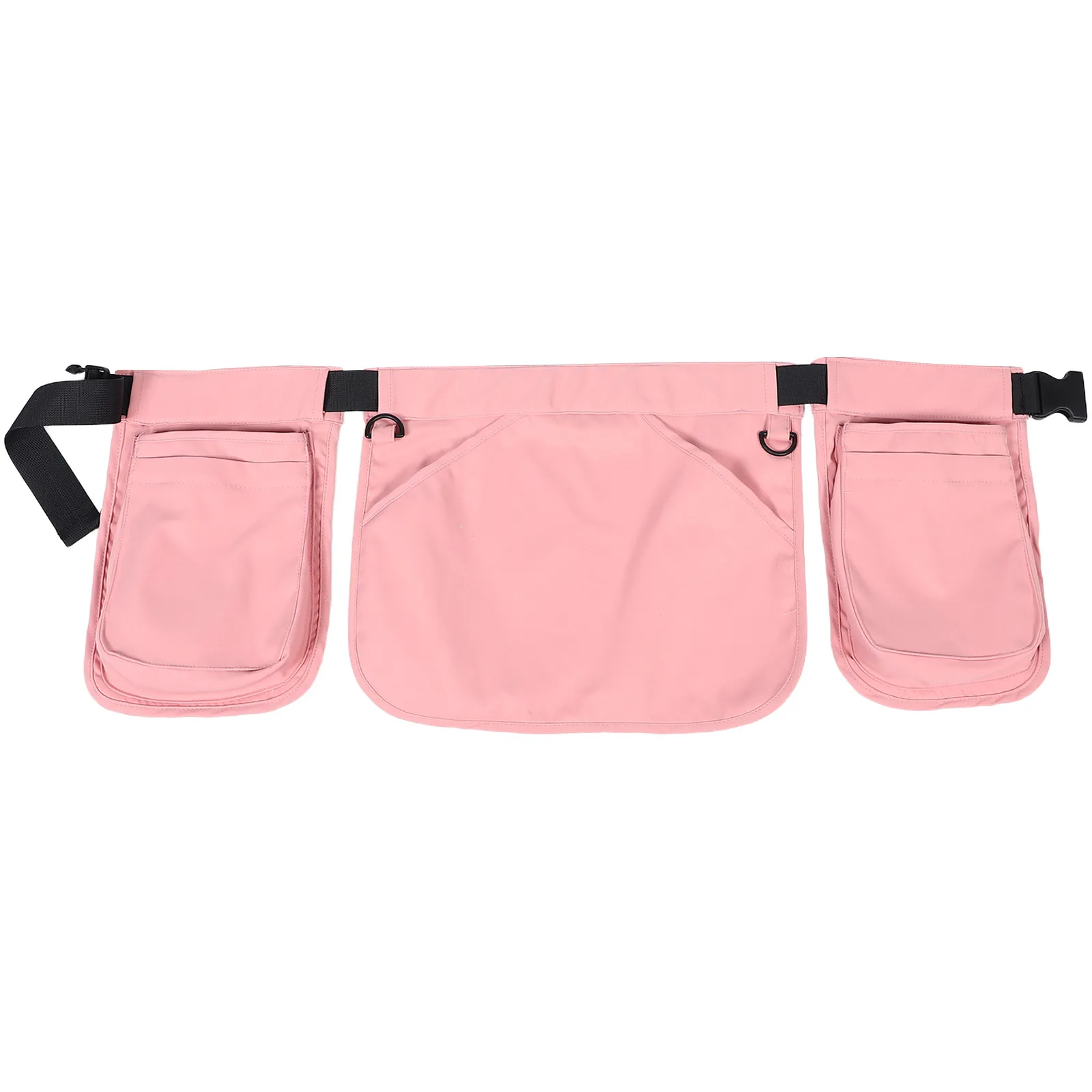 Multi-Pocket Work Waist Apron Half Body Tool Belt Bag for Men Women Outdoor Travel Hiking Running Organizer Pink