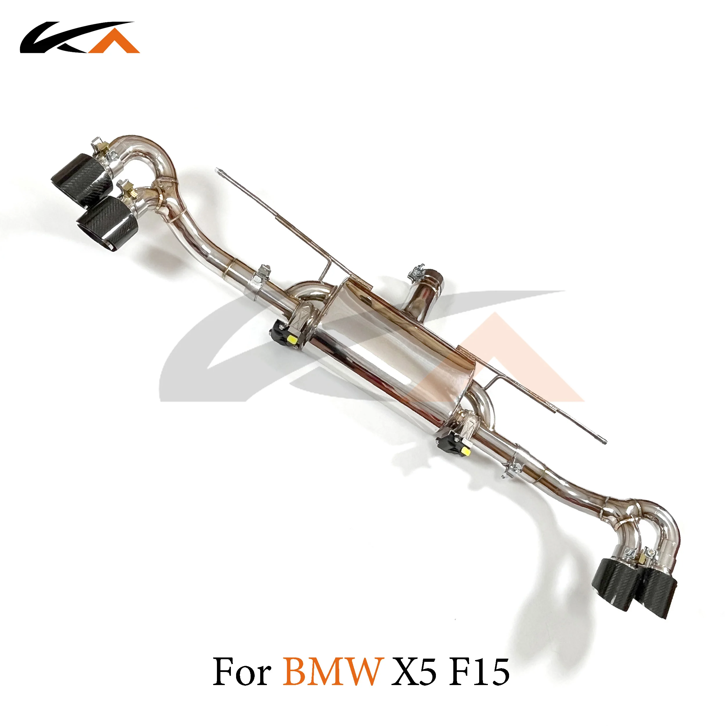 KA Tuning exhaust system parts stainless muffler for BMW X5 xdrive35i N55 F15 3.0T back ends performance muffler valve