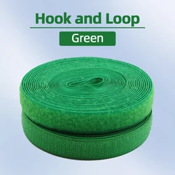 1Meter/Pairs 20/25/100mm Green Non-Adhesive Hook and Loop fastener Tape Sewing-on the hooks adhesive Magic tape DIY/No glue