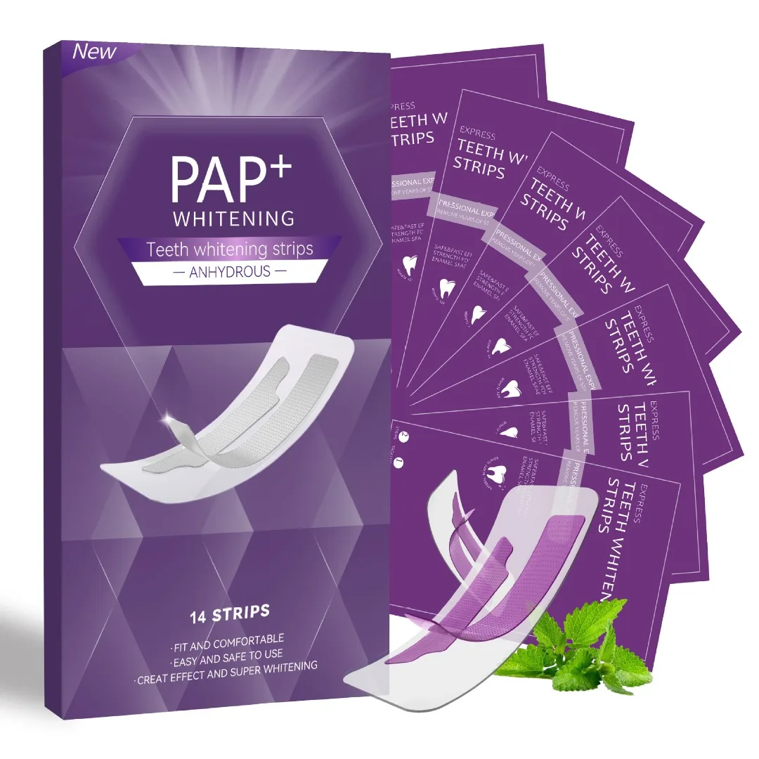 14Strips Teeth Whitening Stripes Bleaching Stains Remove Natural Oral Whitening Supplies Tooth Stickers Remove Stains