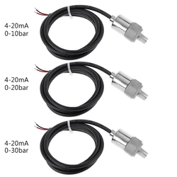 0-10/20/30bar Pressure Transmitter Transducer Sensor Oil Water 1/8