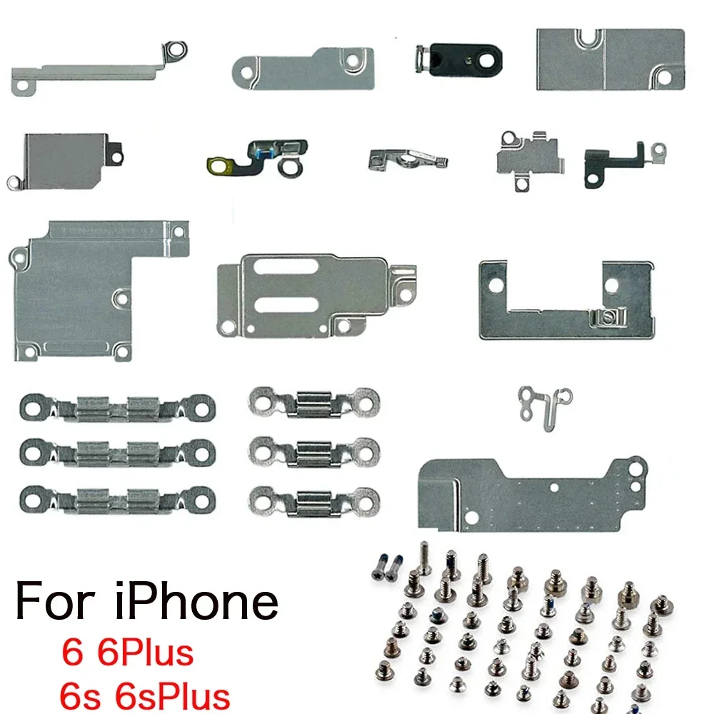 Metal Internal Bracket Holder Shield + Full Screw Set for IPhone 6 6P 6s 7 8 Plus X XR XS Max 11 Pro Max Small Parts Replacement