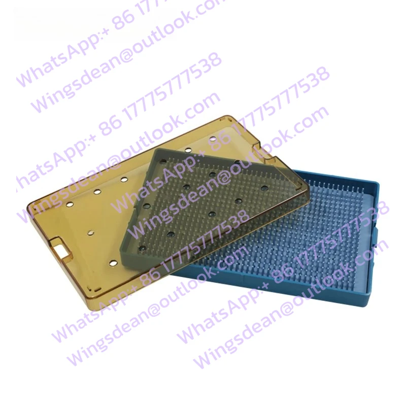Hot Sale Sterilization Box with Silicone Pad Sterilization Tray for Eye Instrument Storage Box