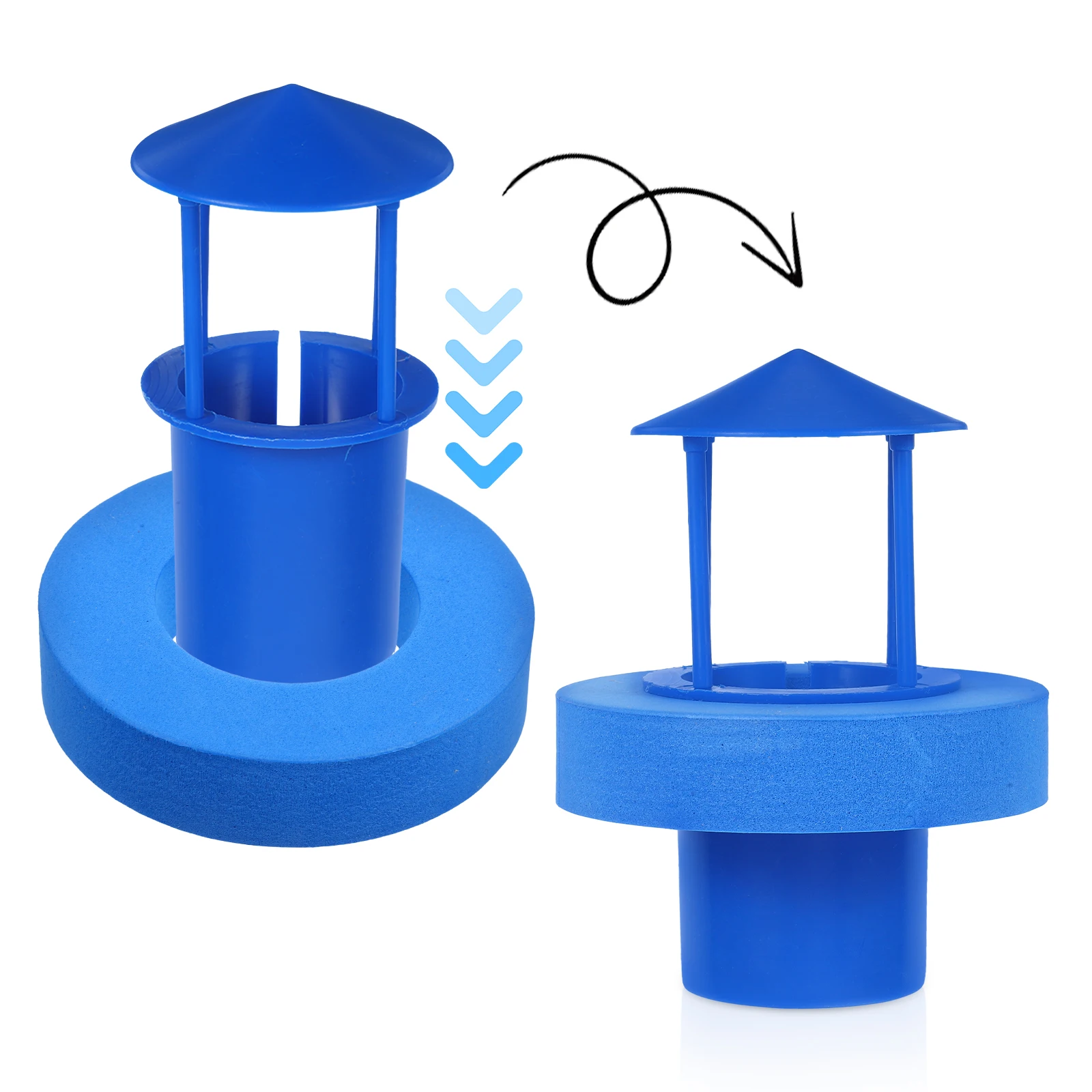 

Float Mist Maker Splash Guard for Rockery Humidifier Blue ABS Portable Mister Water Fountain Pond Plastic