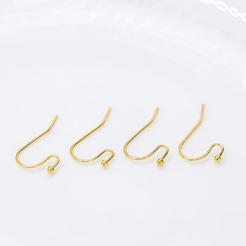 S-shaped Fish Hook DIY Ear Accessories 14K Gold Plated